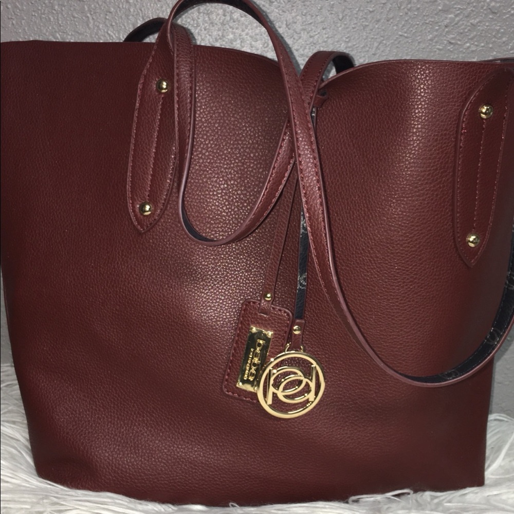 Bebe Women’s Handbag Tote Burgundy
